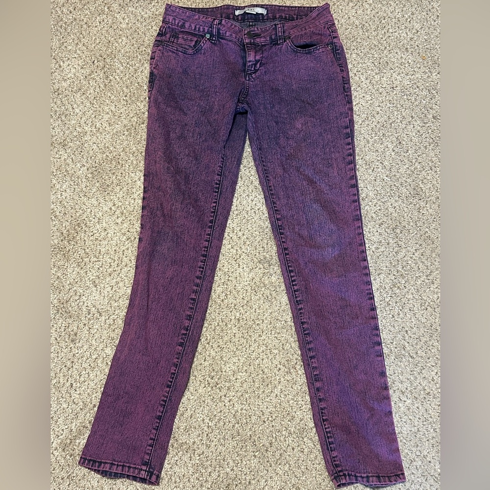 Forever 21 Purple Straight Leg Jeans